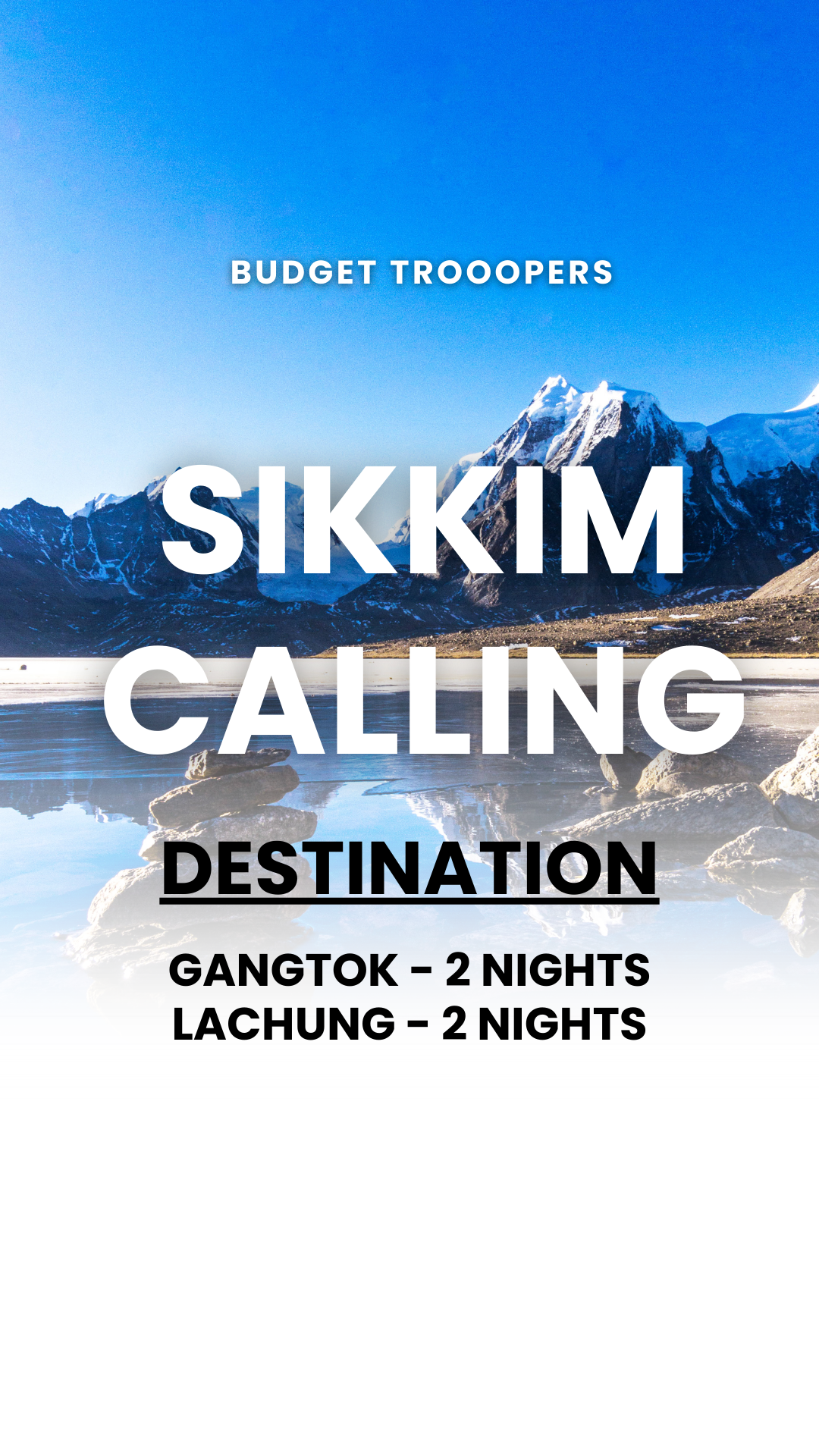 North Sikkim tour for 4 nights and 5 days (Private)